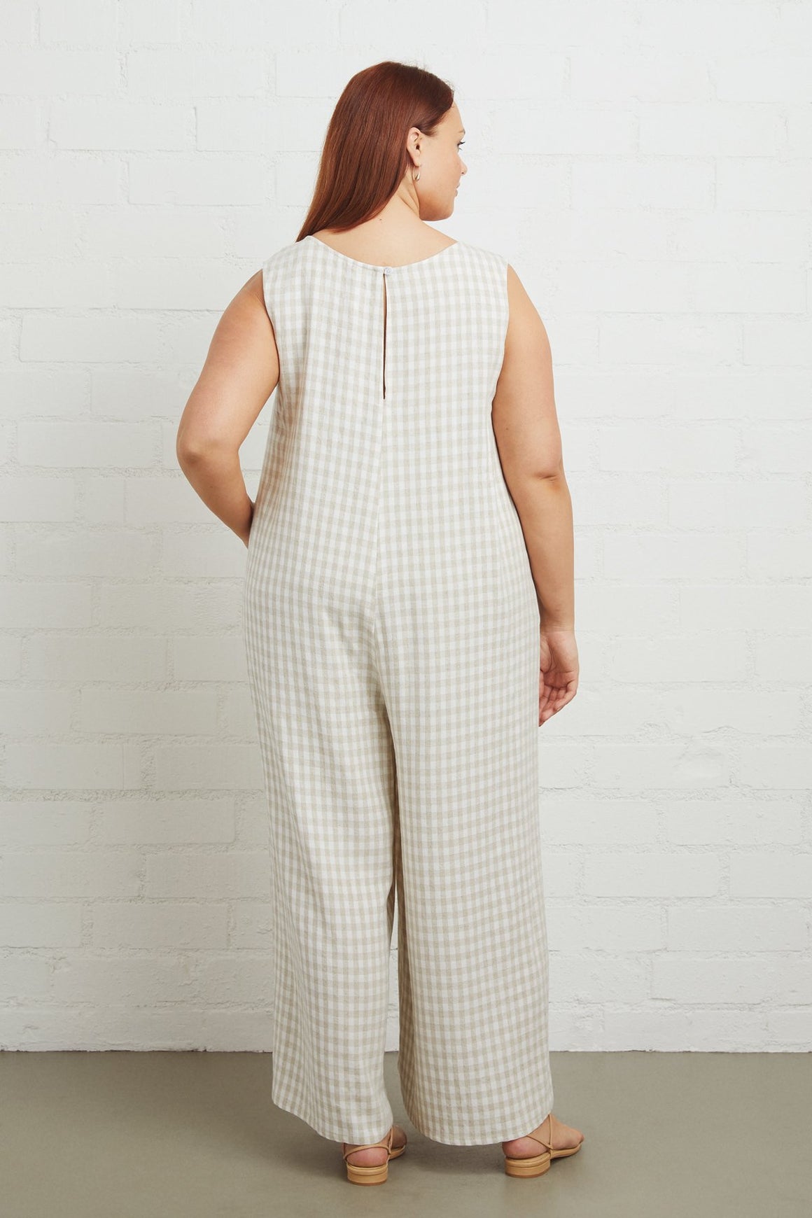 Linen Remy Jumpsuit - Plus Size