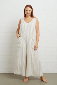 Linen Remy Jumpsuit - Plus Size