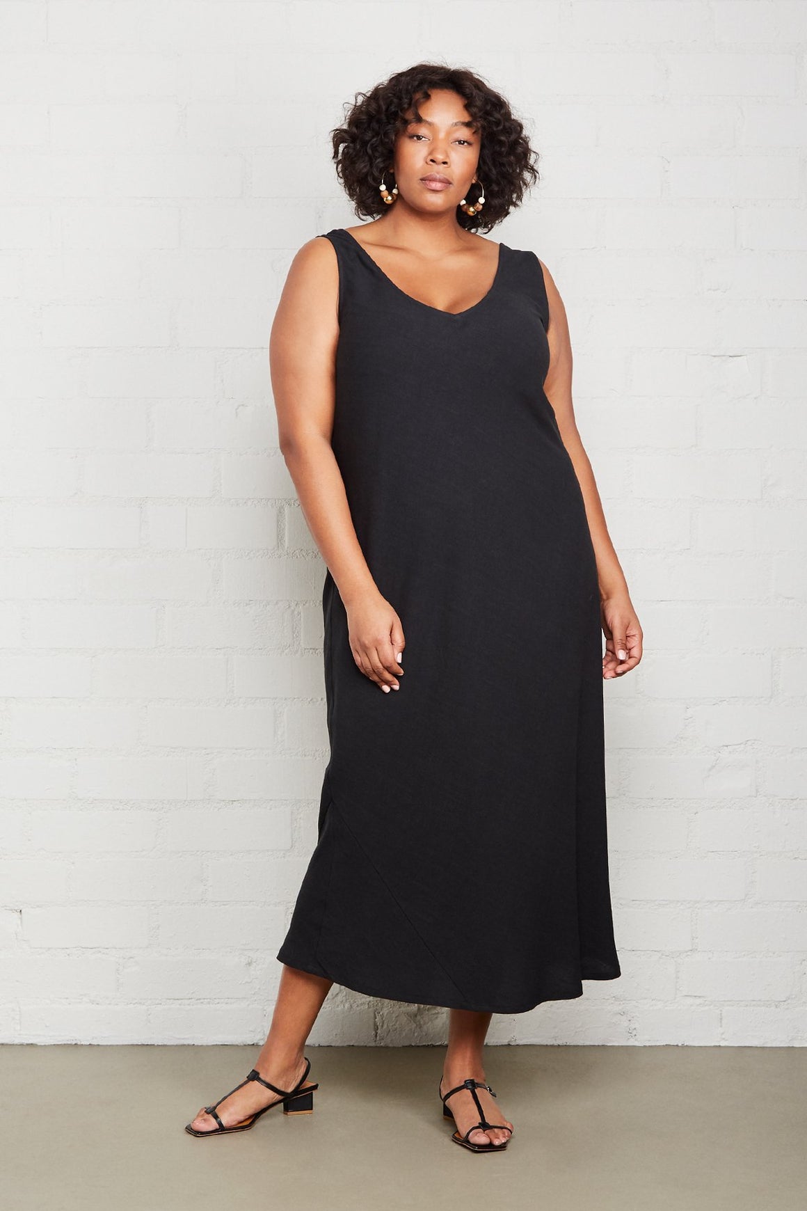 Linen Simona Dress - Plus Size