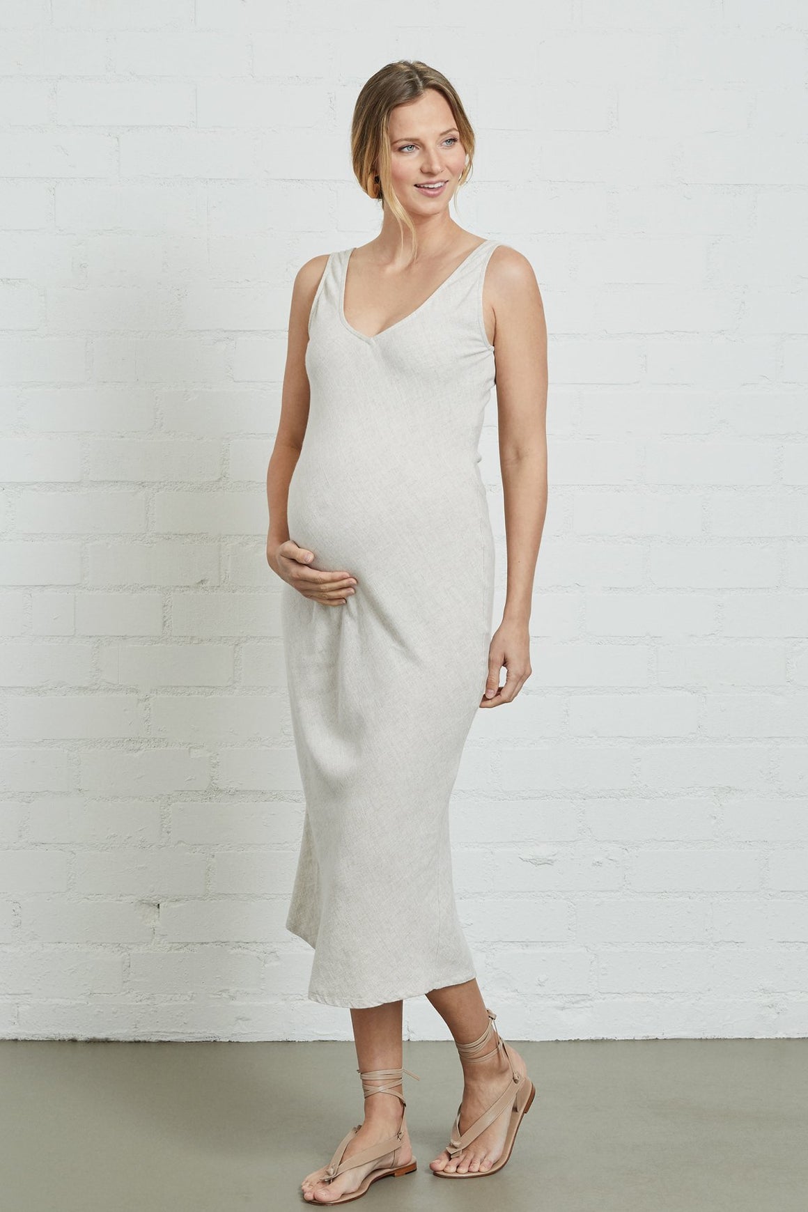 Linen Simona Dress - Maternity