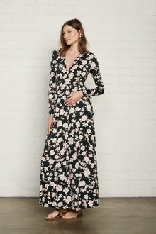 Long Sleeve Full Length Caftan - Maternity