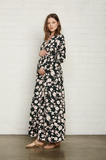 Long Sleeve Full Length Caftan - Maternity