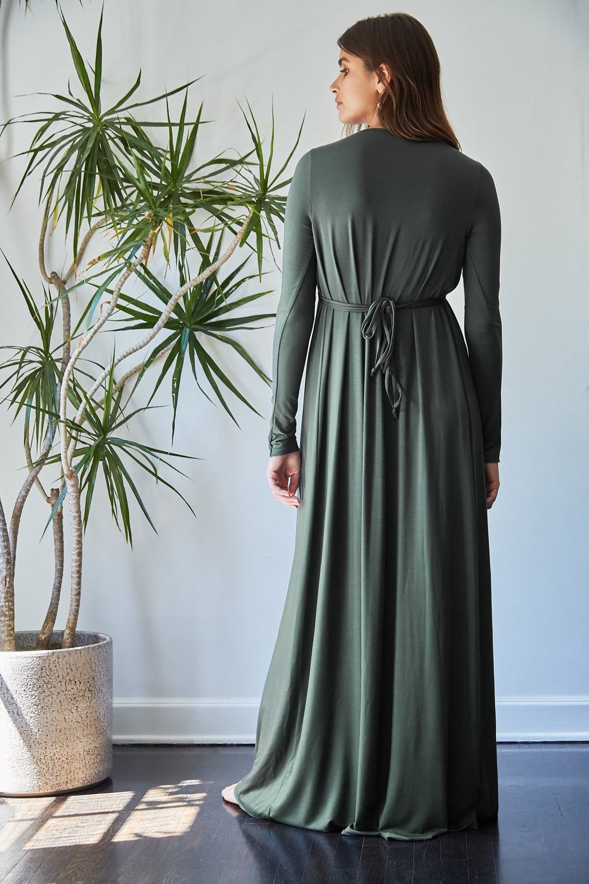 Long Sleeve Full Length Caftan Dress