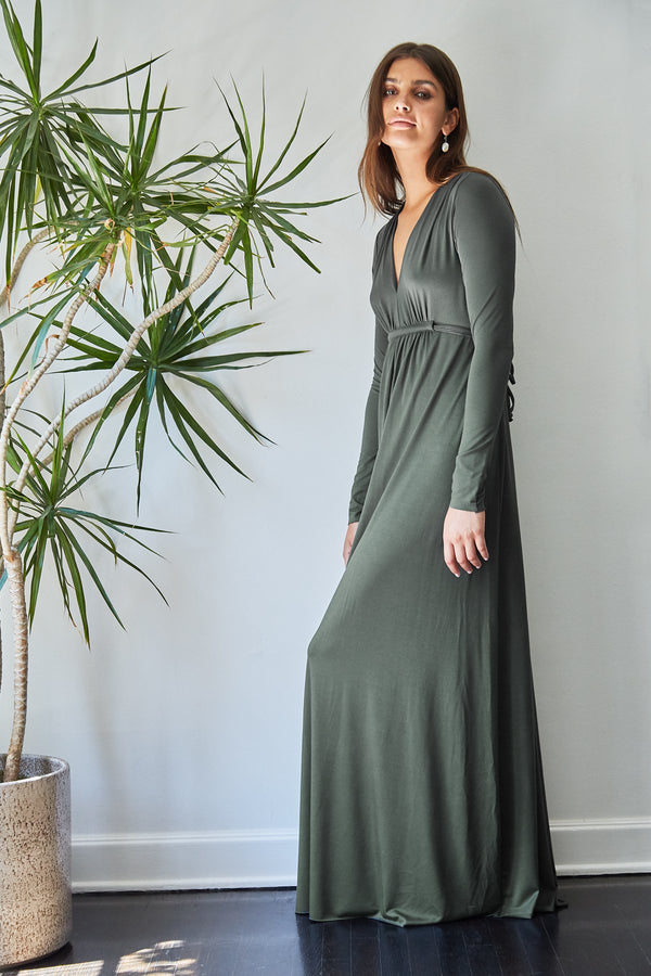 Long Sleeve Full Length Caftan Dress