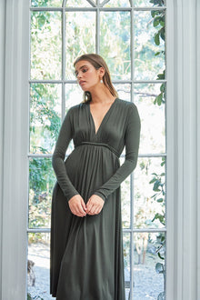 Long Sleeve Full Length Caftan Dress