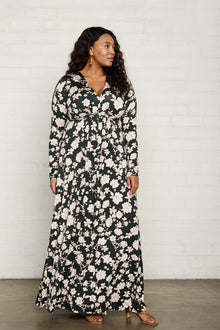 Long Sleeve Full Length Caftan - Plus Size