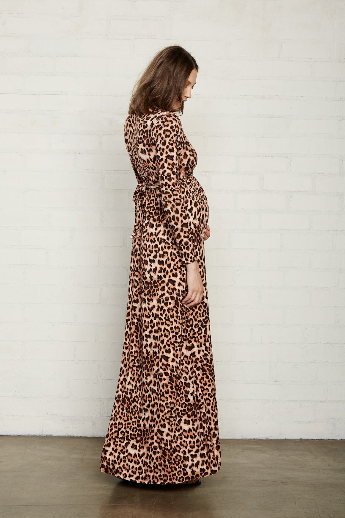 Long Sleeve Full Length Caftan - Maternity