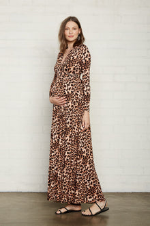 Long Sleeve Full Length Caftan - Maternity