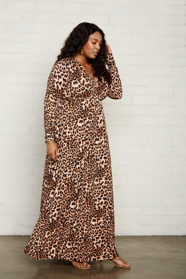 Long Sleeve Full Length Caftan - Plus Size