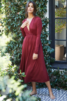 Long Sleeve Mid-Length Caftan Dress