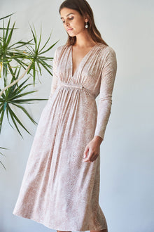 Long Sleeve Mid-Length Caftan Dress