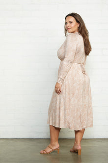 Long Sleeve Mid-Length Caftan - Plus Size