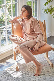 Luxe Rib Turtleneck Sweatshirt