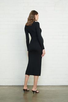Luxe Rib Pamela Dress - Maternity