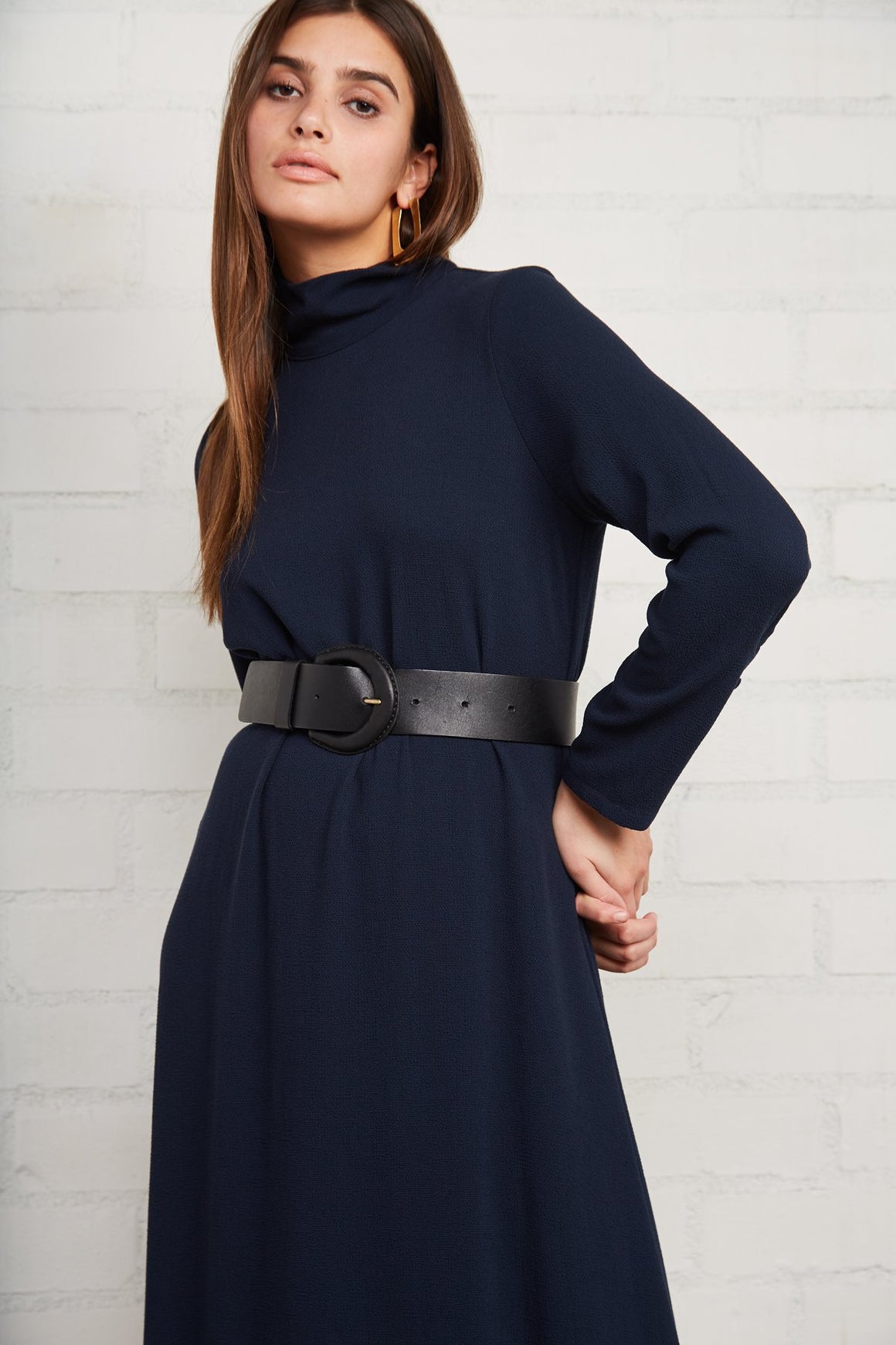 Pucker Rayon Celeste Dress