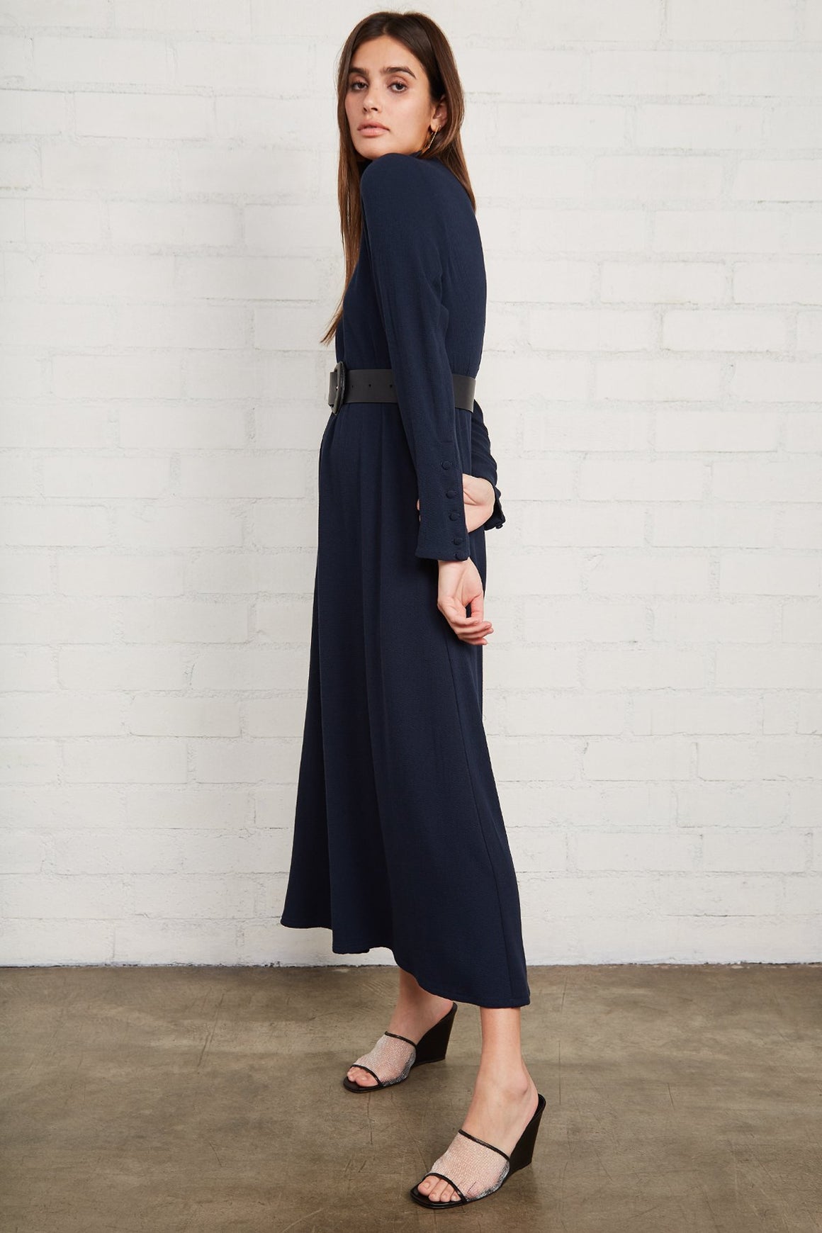 Pucker Rayon Celeste Dress