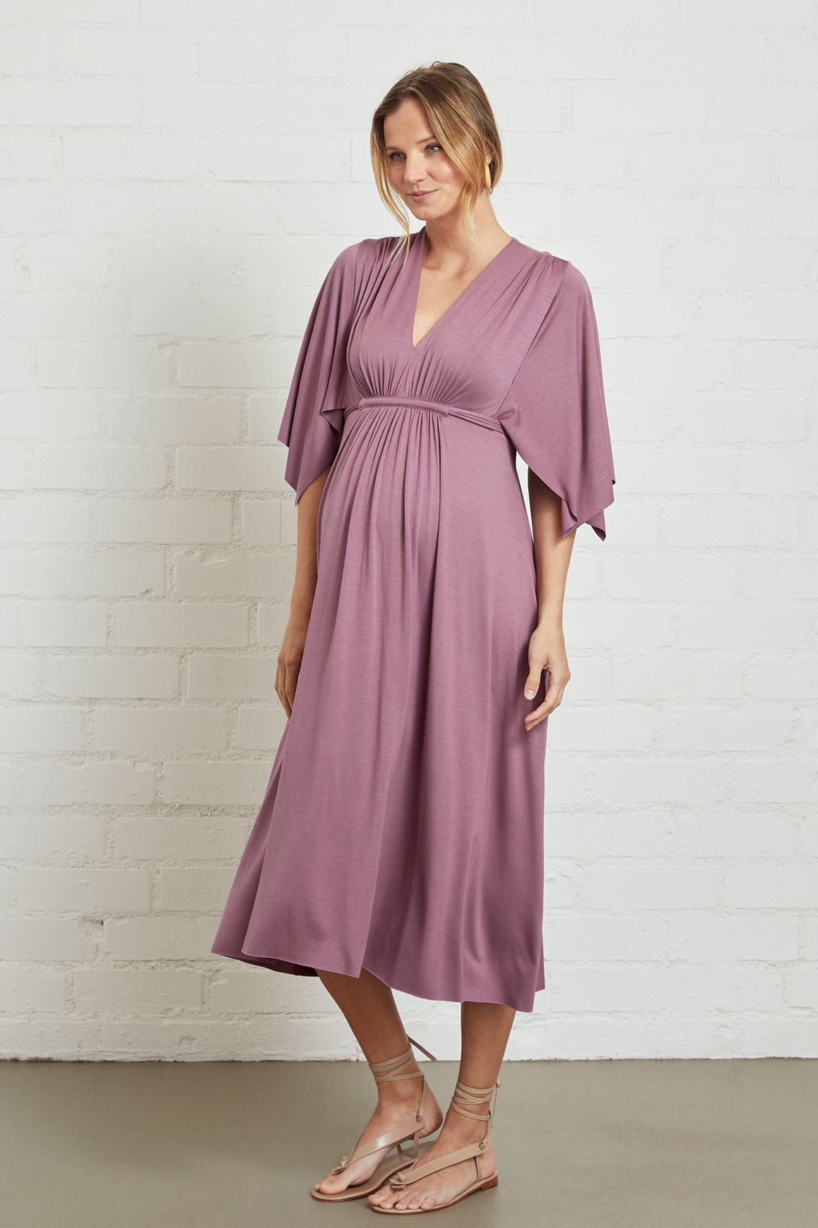 Mid-Length Caftan Dress - Maternity