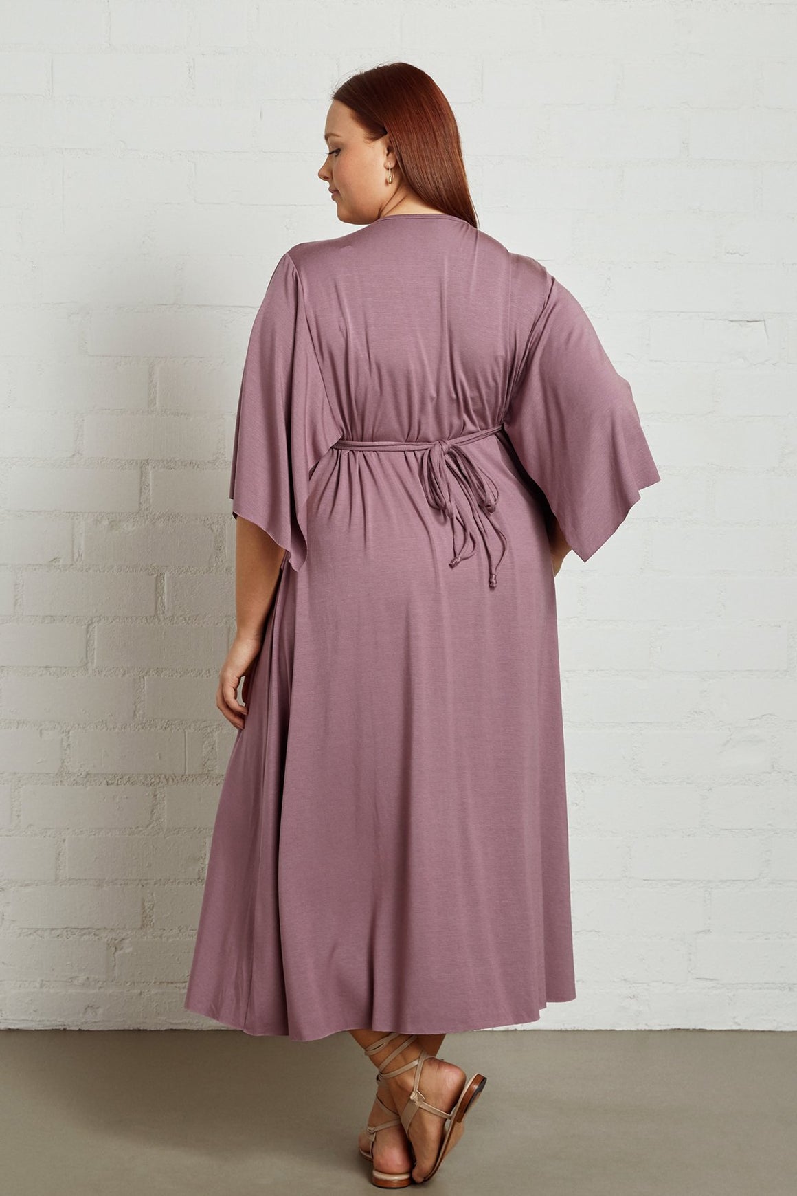 Mid-Length Caftan Dress - Plus Size