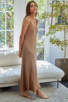 Metallic Rib Fiona Dress