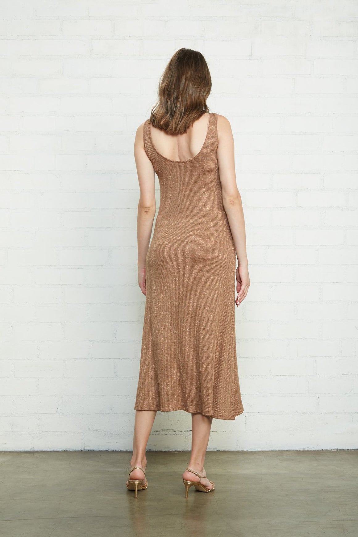 Metallic Rib Fiona Dress - Maternity