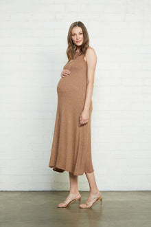 Metallic Rib Fiona Dress - Maternity