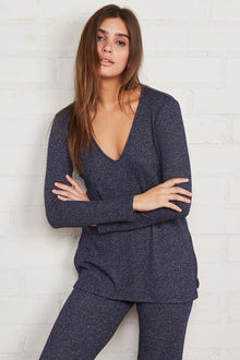 Metallic Rib Haven Top