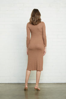 Metallic Rib Mara Dress - Maternity