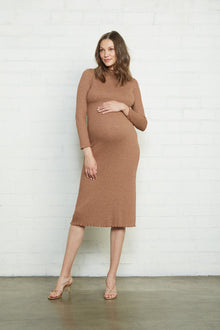 Metallic Rib Mara Dress - Maternity