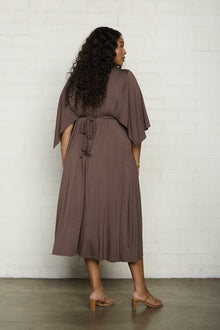 Mid-Length Caftan Dress - Plus Size