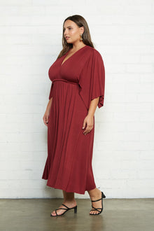 Mid-Length Caftan Dress - Plus Size