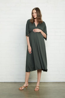 Mid-Length Caftan Dress - Maternity