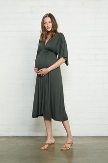 Mid-Length Caftan Dress - Maternity