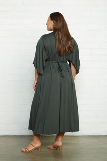 Mid-Length Caftan Dress - Plus Size