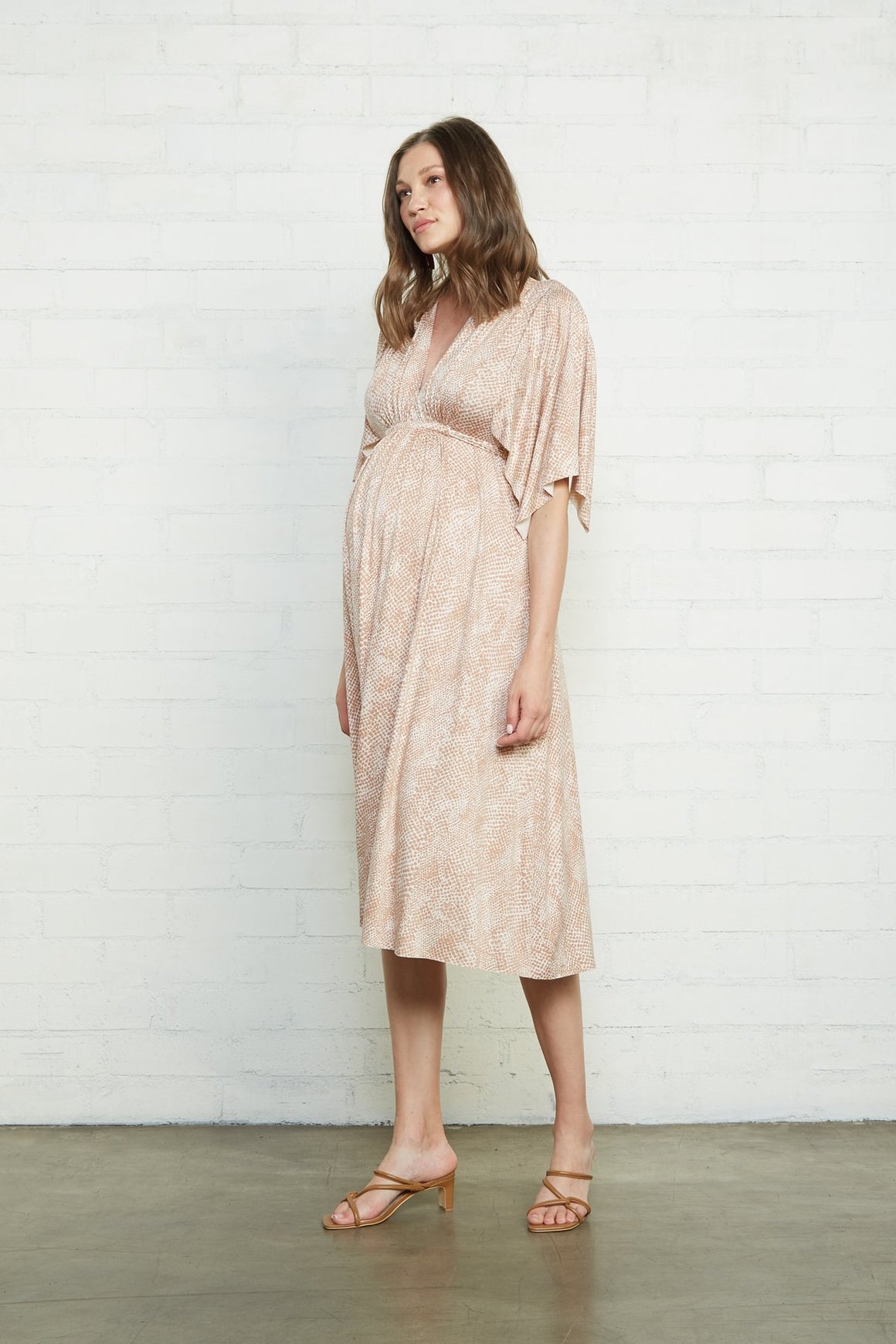 Mid-Length Caftan Dress - Maternity