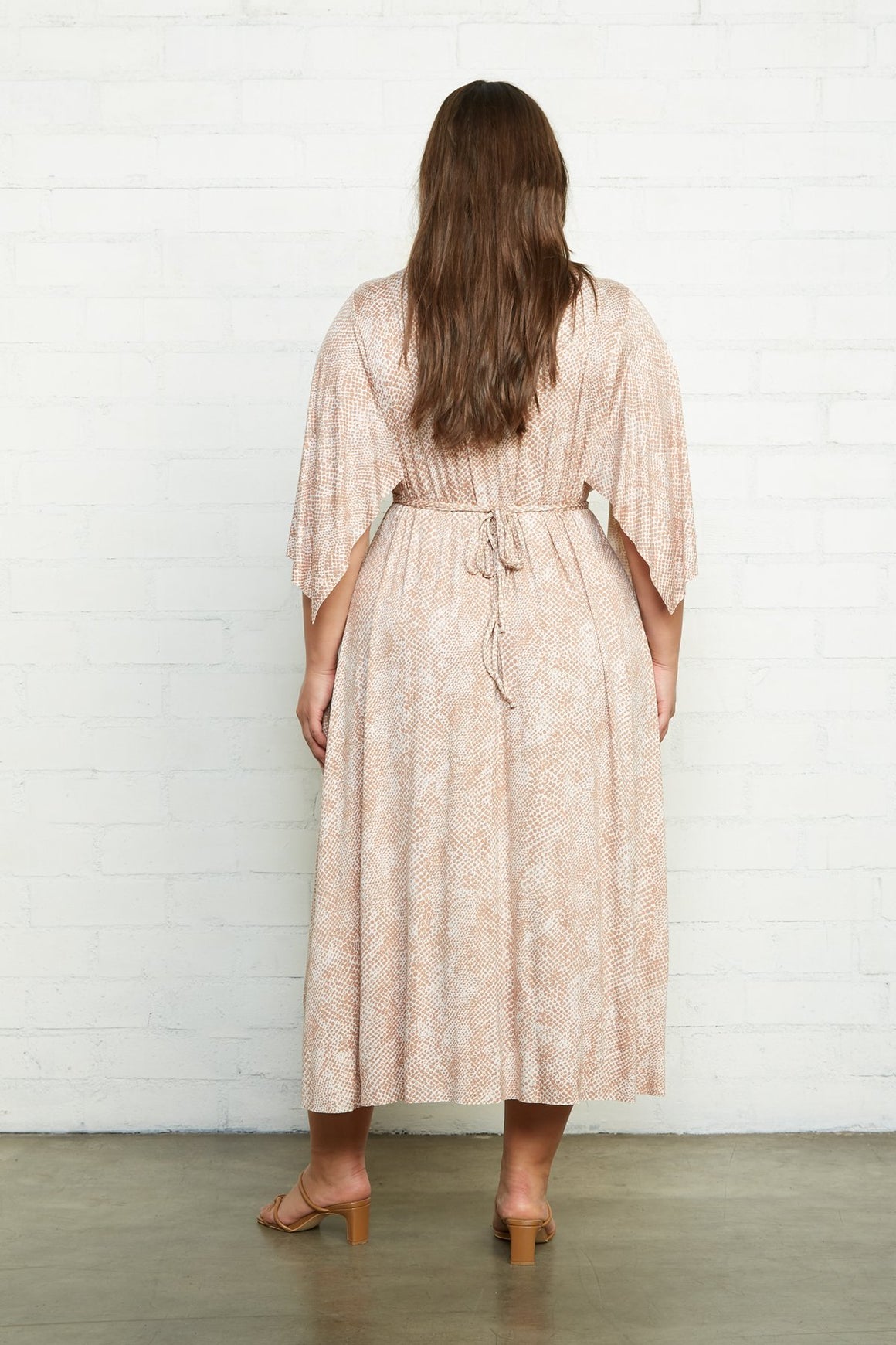 Mid-Length Caftan Dress - Plus Size