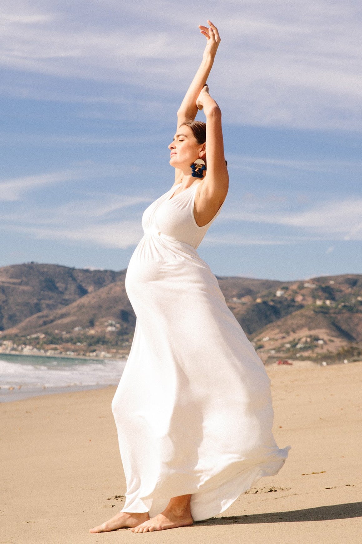 Long Sleeveless Caftan - Maternity