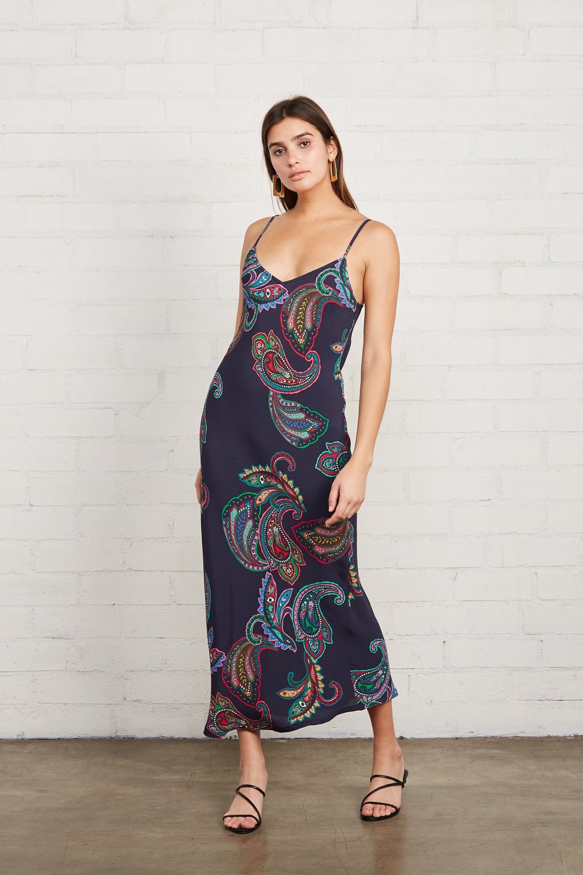 Crepe Bias Slip Dress