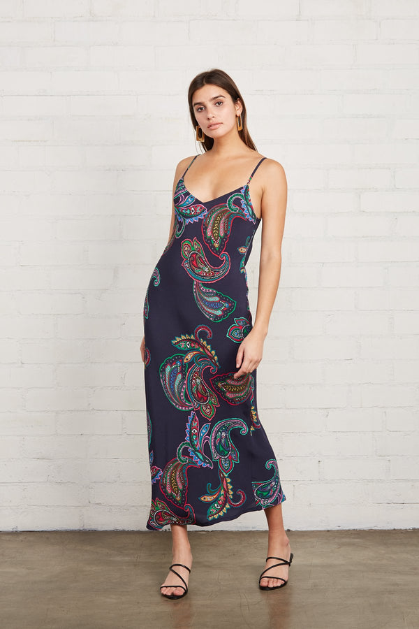 Crepe Bias Slip Dress