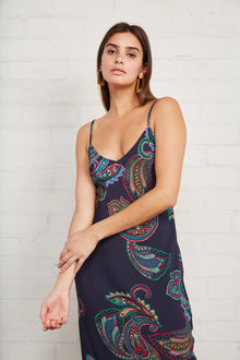 Crepe Bias Slip Dress