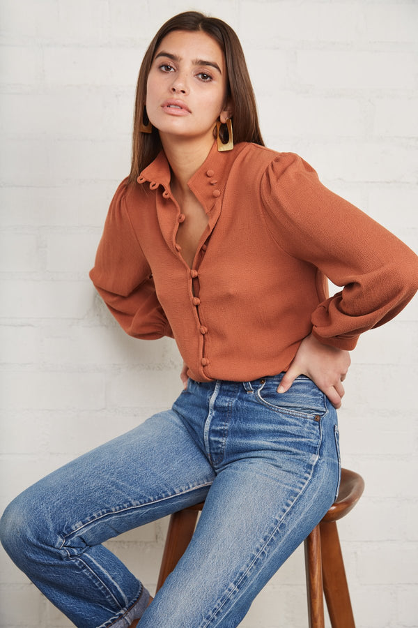 Pucker Rayon Senta Top