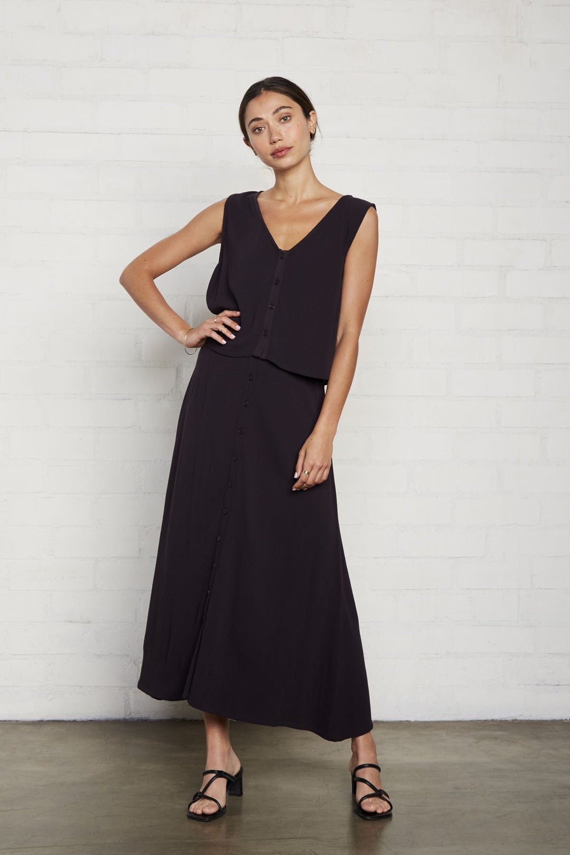 Pucker Rayon Ainsley Skirt