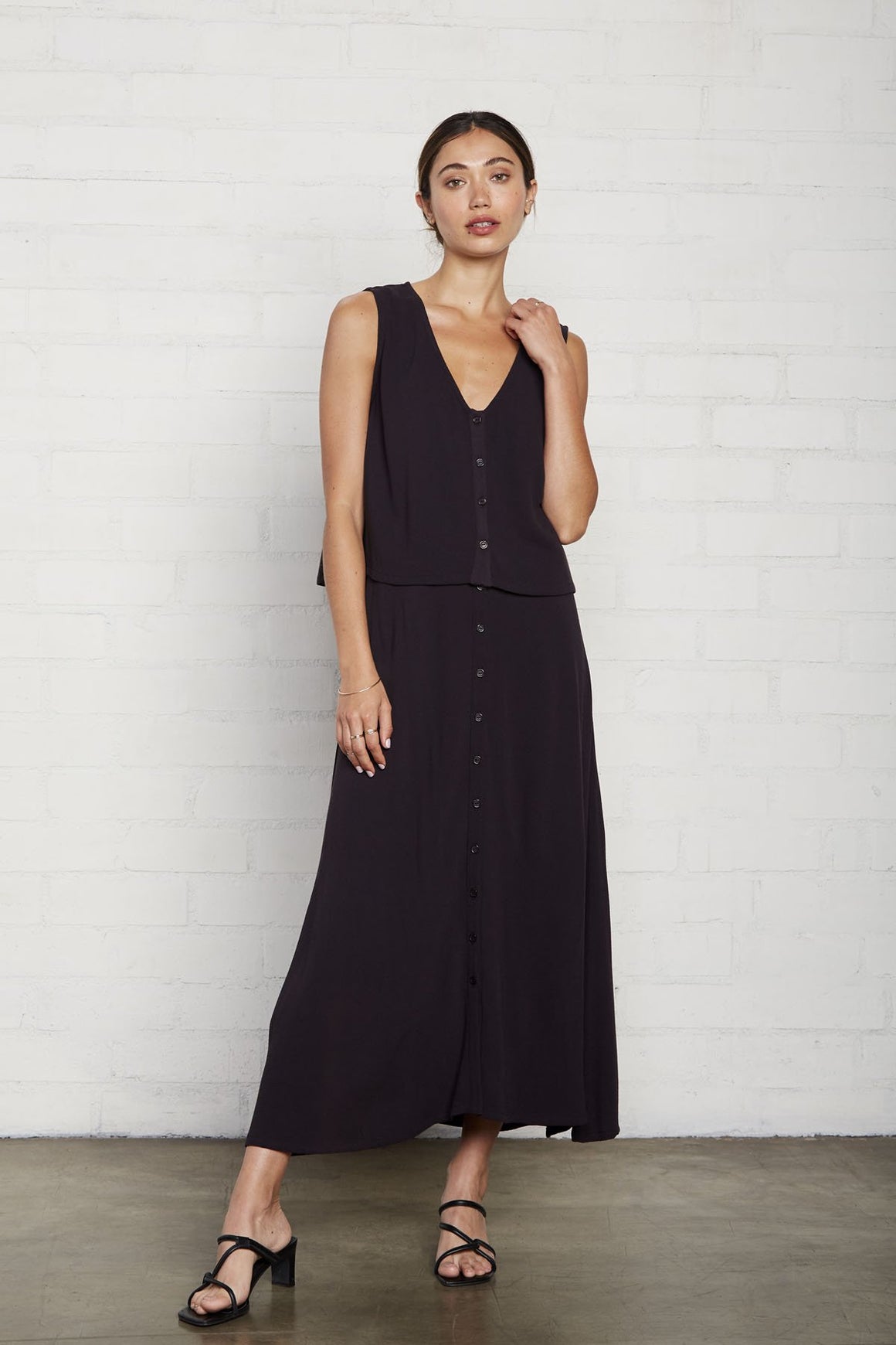 Pucker Rayon Ainsley Skirt