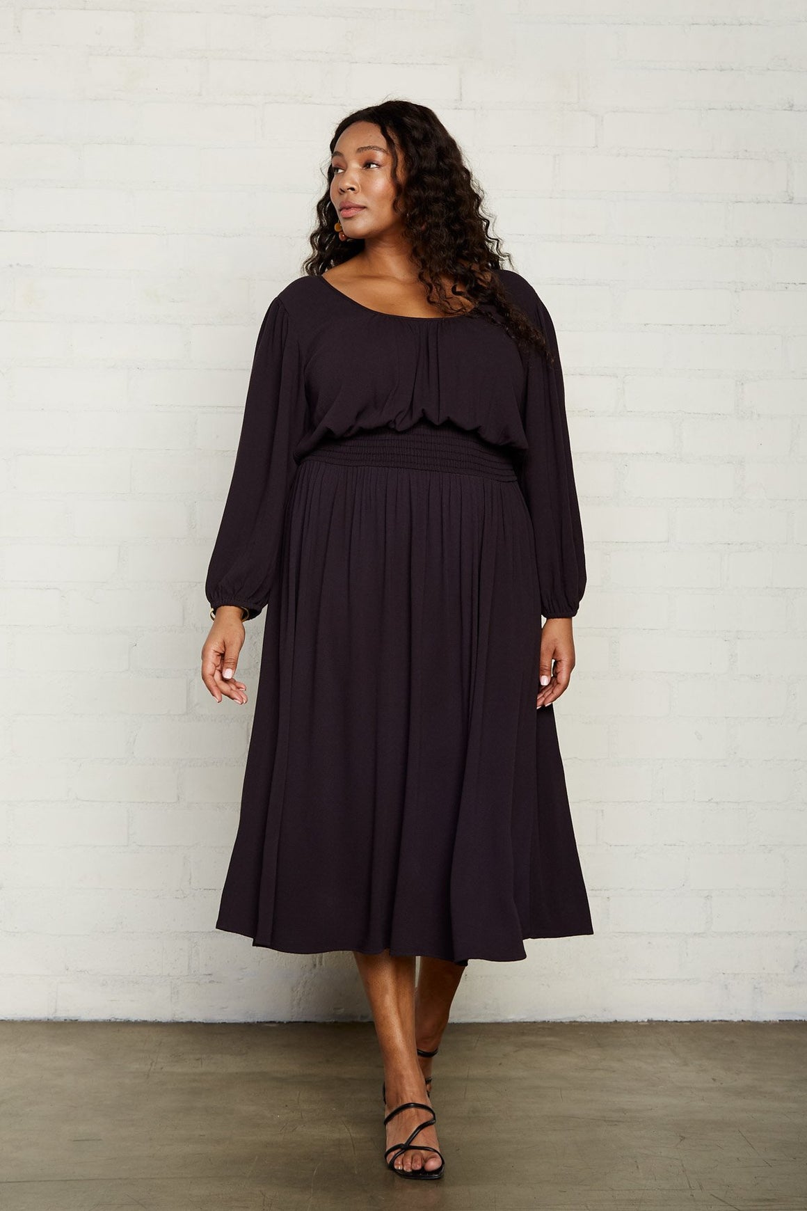 Pucker Rayon Edith Dress - Plus Size