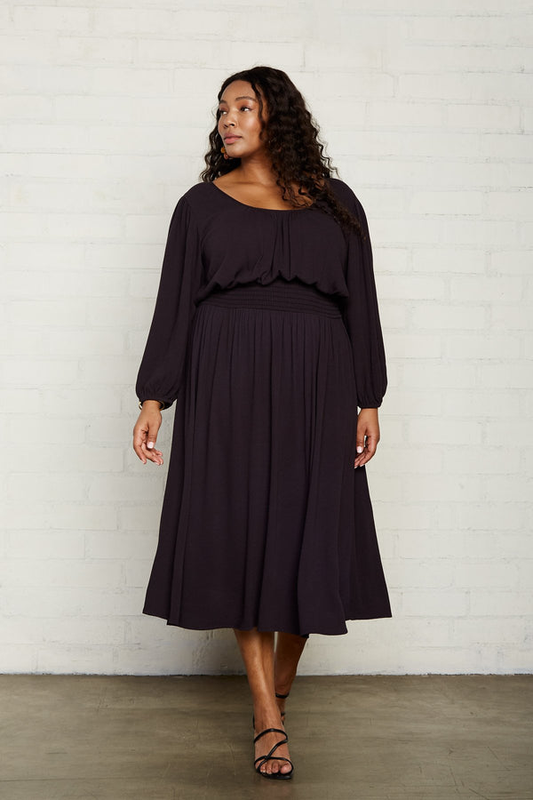 Pucker Rayon Edith Dress - Plus Size