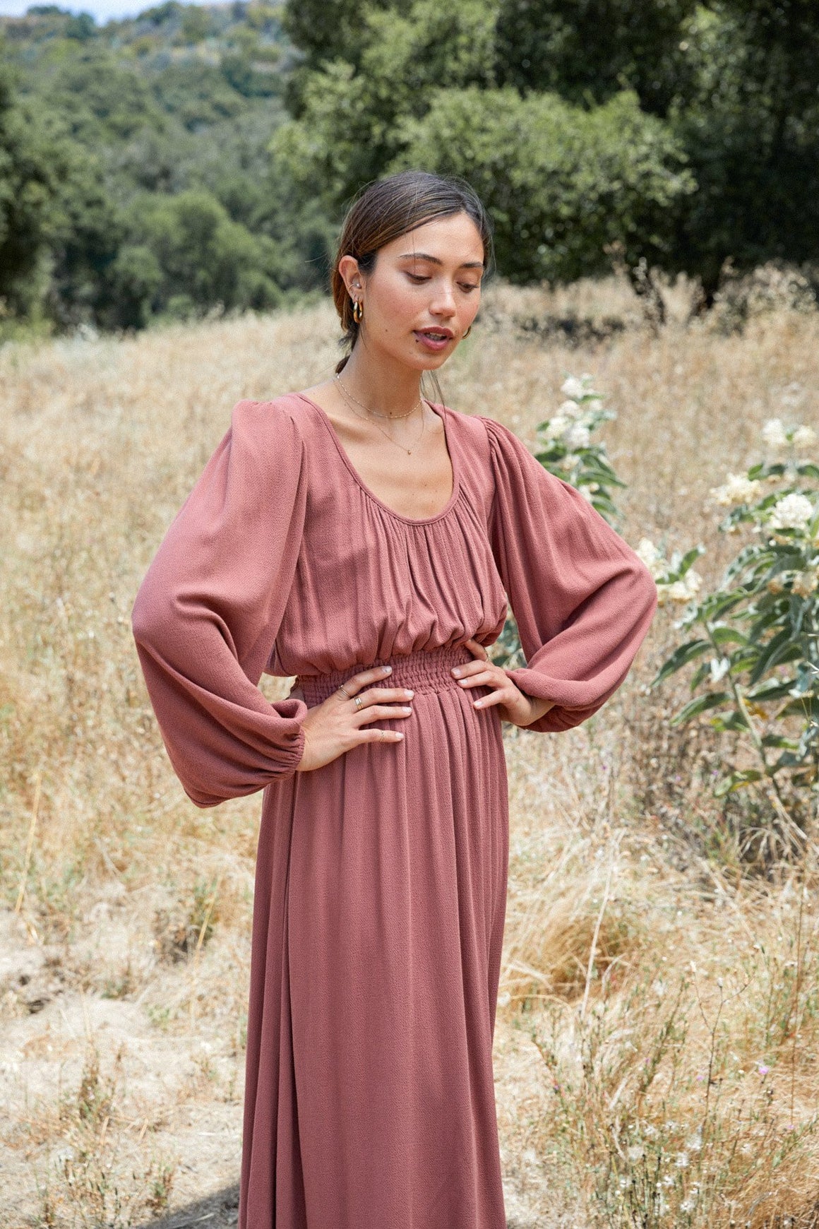 Pucker Rayon Edith Dress