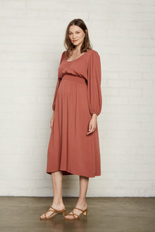 Pucker Rayon Edith Dress - Maternity