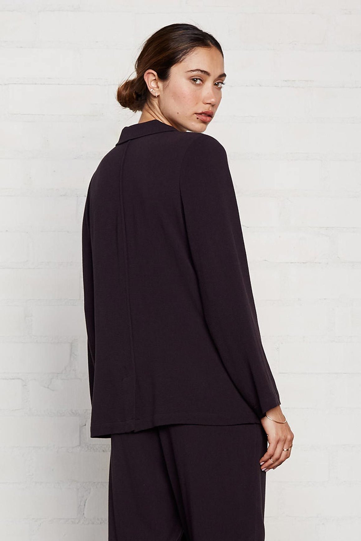 Pucker Rayon Faye Blazer