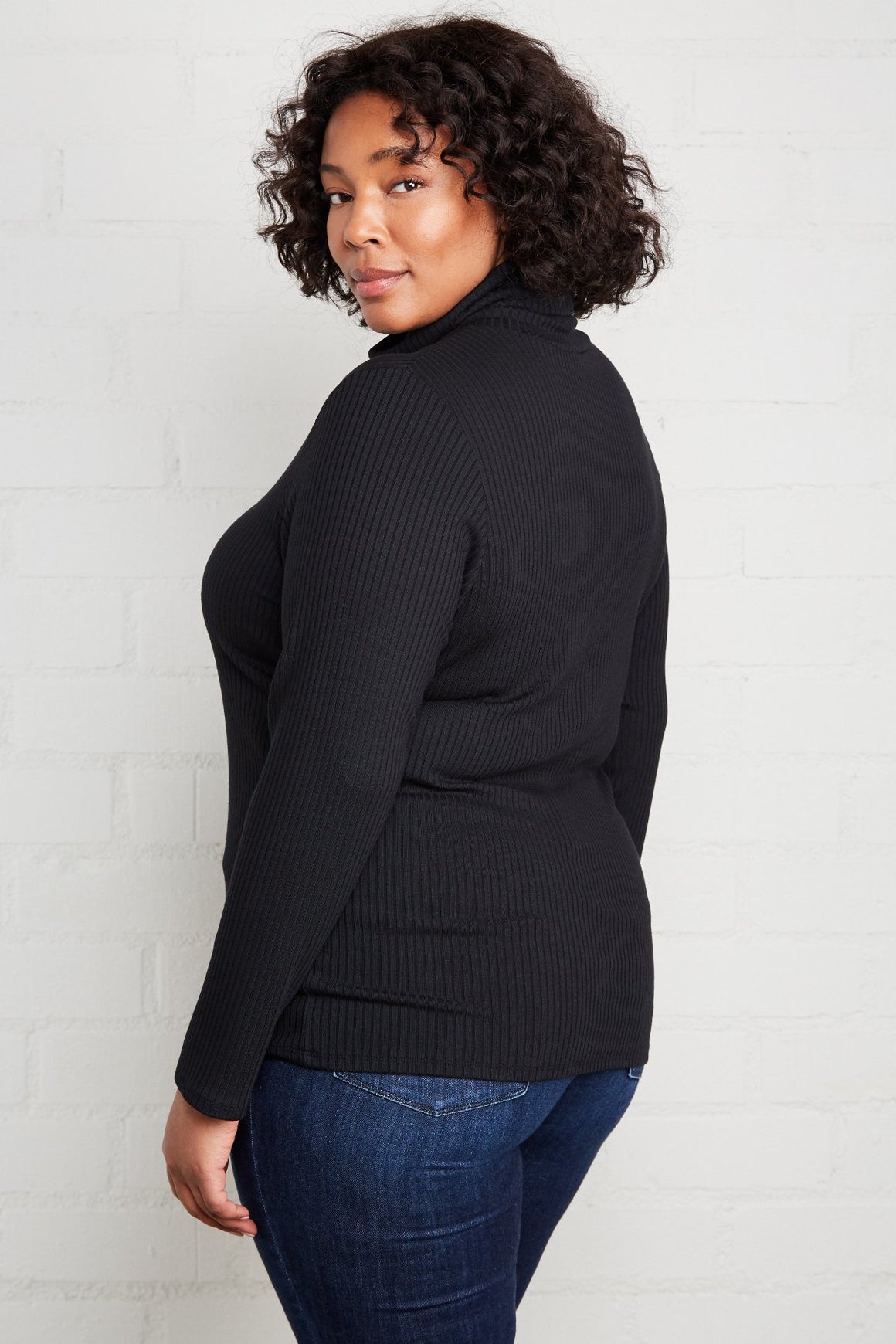 Rib Turtleneck - Plus Size