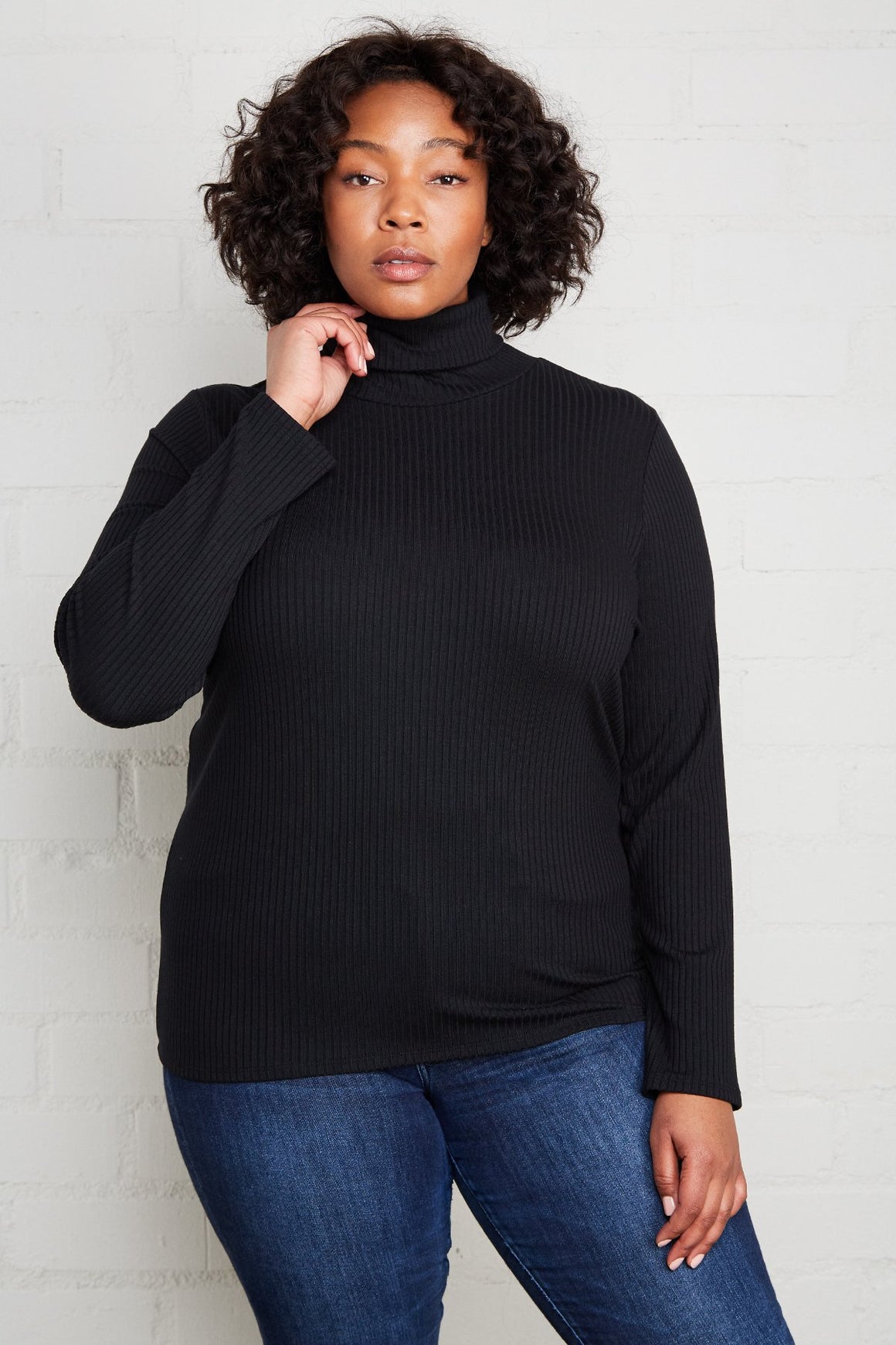 Rib Turtleneck - Plus Size