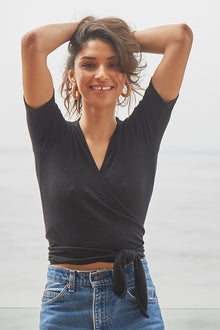 Rib Wrap Top